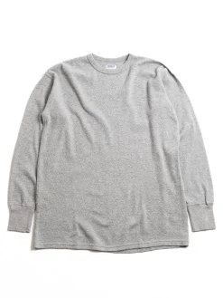 LOT.54002 THERMAL CREW NECK TEE H.GREY | DUBBLE WORKS Sale