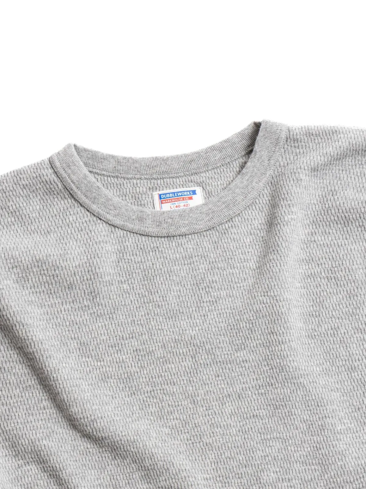 LOT.54002 THERMAL CREW NECK TEE H.GREY | DUBBLE WORKS Sale