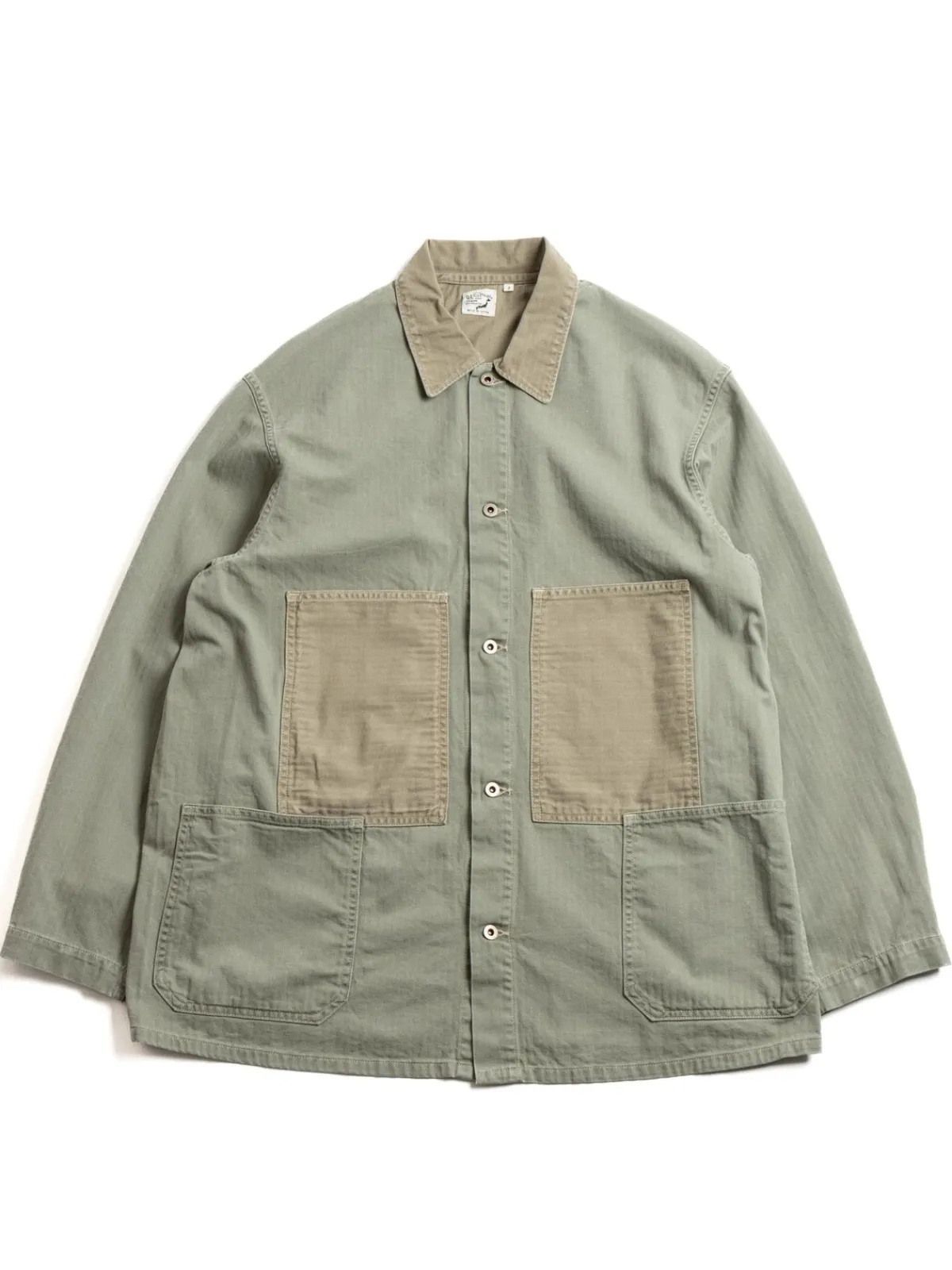 (LOT–6120) UTILITY HERRINGBONE GREEN | orSlow New