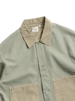 (LOT&ndash;6120) UTILITY HERRINGBONE GREEN | orSlow New