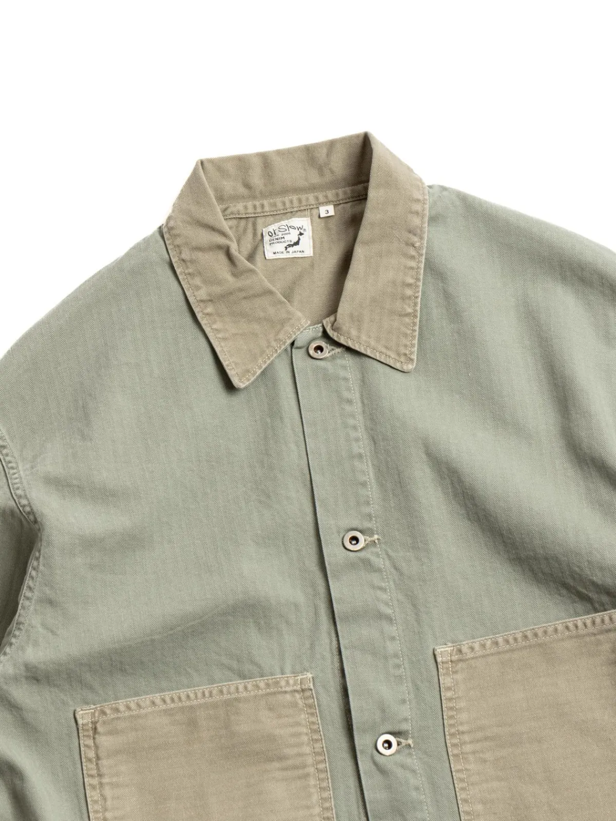 (LOT–6120) UTILITY HERRINGBONE GREEN | orSlow New