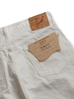 (LOT&ndash;0107W) JEAN BEDFORD CORD WHITE | orSlow Cheap