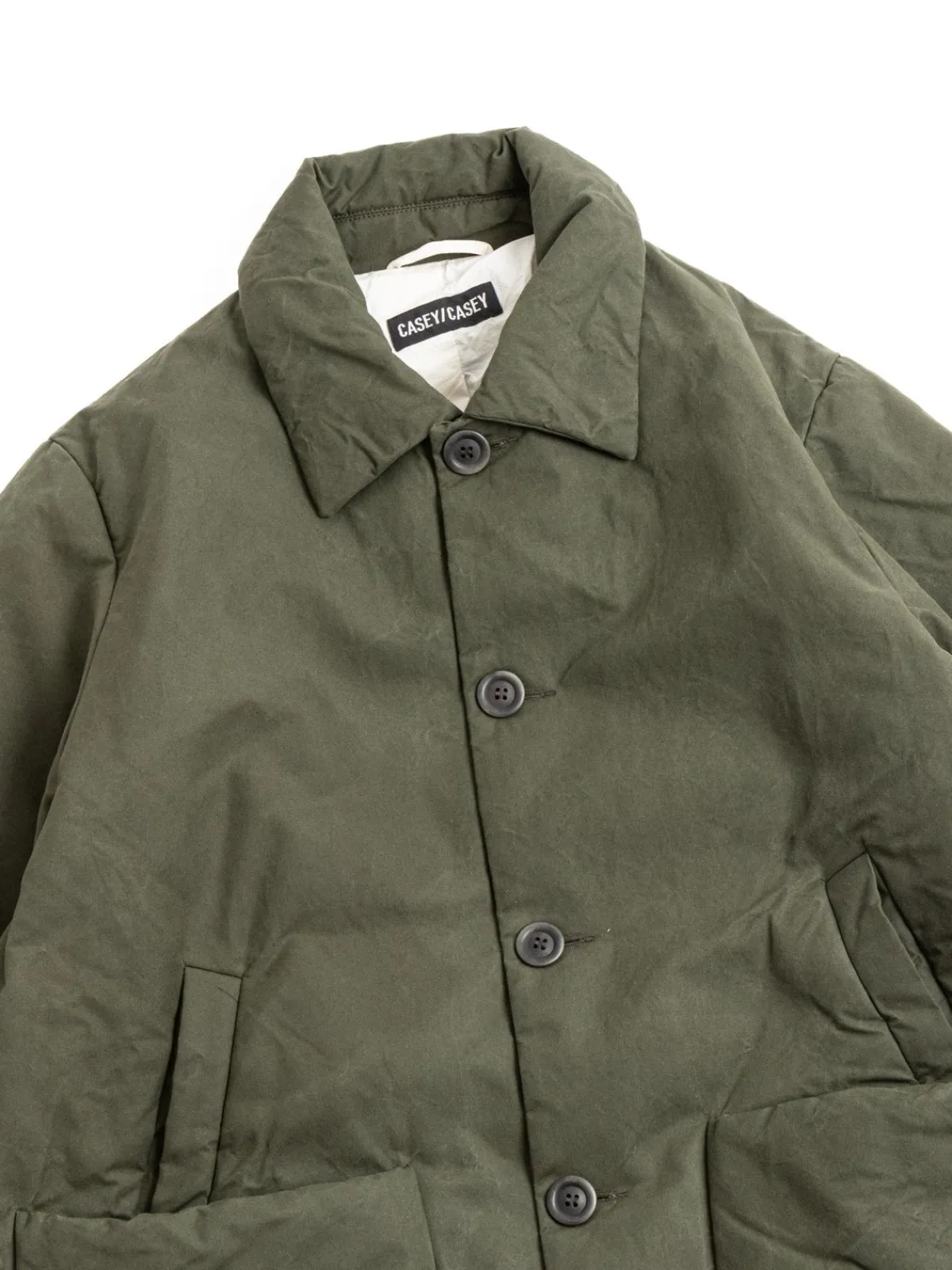 LUMI COAT H WAX KHAKI | CASEY CASEY Clearance
