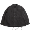 MILI VOLUME SHIRT TOUGH COTTON BLACK | CASEY CASEY Best Sale