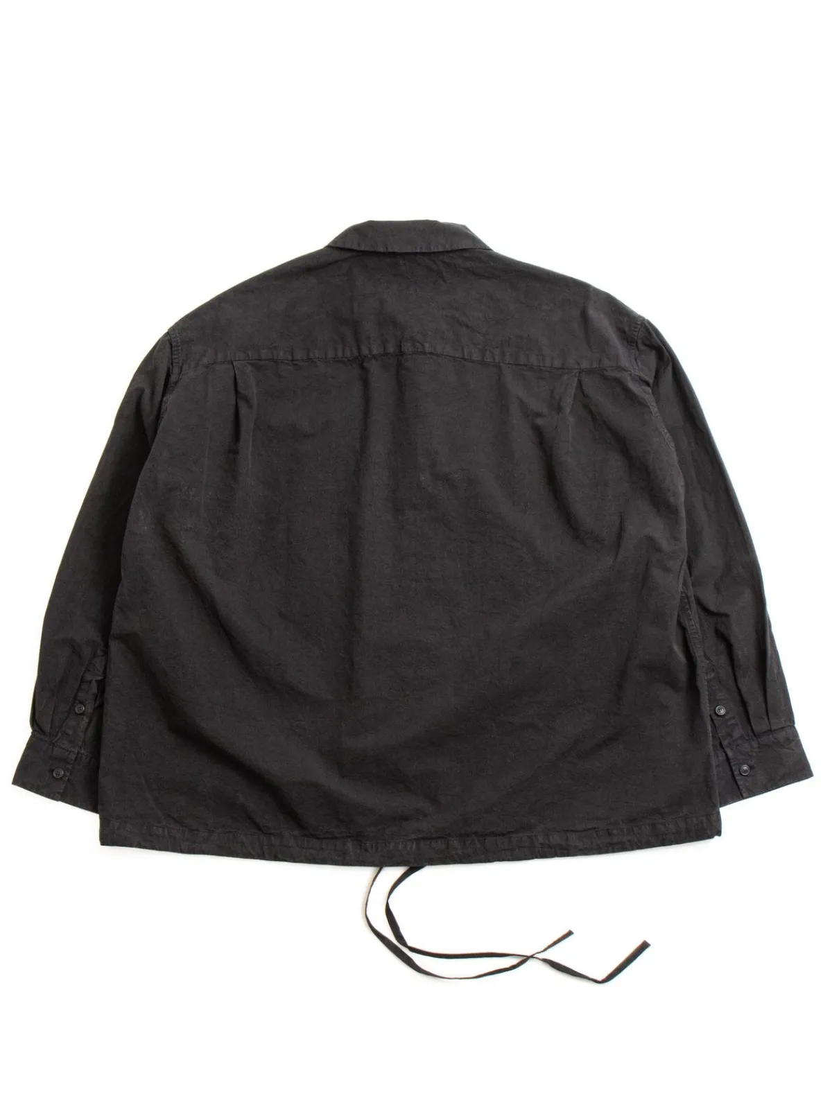 MILI VOLUME SHIRT TOUGH COTTON BLACK | CASEY CASEY Best Sale