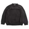 MIX STITCH JUMPER WOOLY BLACK | CASEY CASEY New