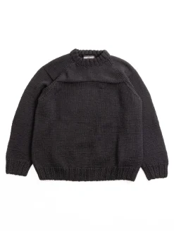MIX STITCH JUMPER WOOLY BLACK | CASEY CASEY New