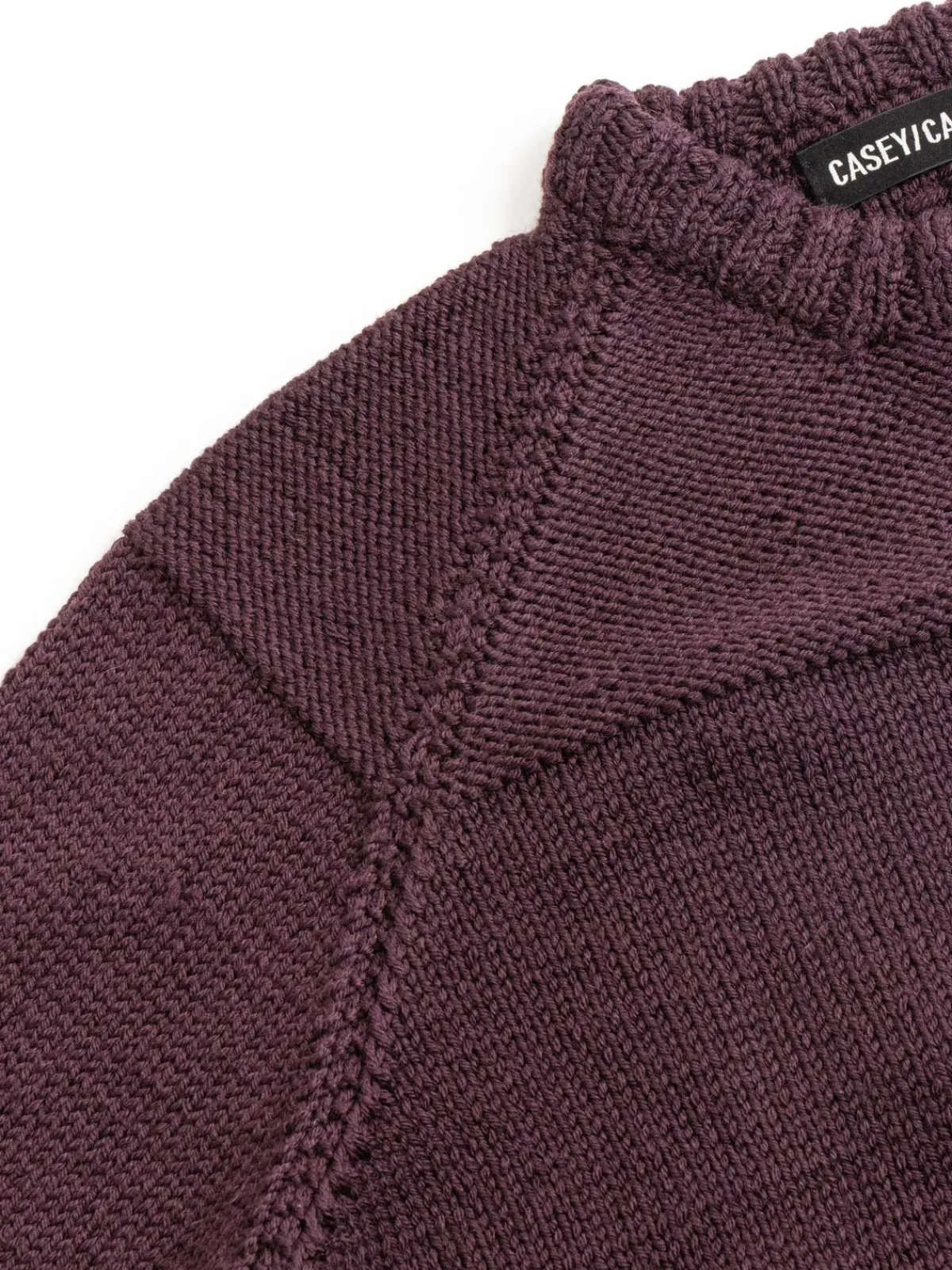 MIX STITCH JUMPER WOOLY BLACKBERRY | CASEY CASEY Fashion