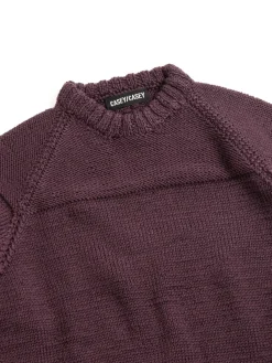 MIX STITCH JUMPER WOOLY BLACKBERRY | CASEY CASEY Fashion