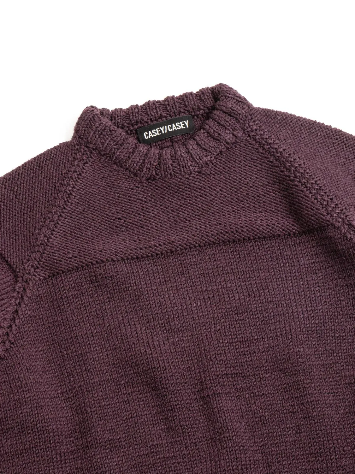 MIX STITCH JUMPER WOOLY BLACKBERRY | CASEY CASEY Fashion