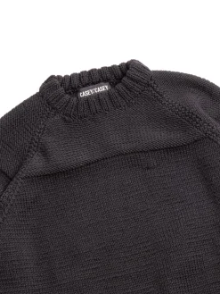 MIX STITCH JUMPER WOOLY BLACK | CASEY CASEY New