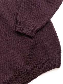 MIX STITCH JUMPER WOOLY BLACKBERRY | CASEY CASEY Fashion