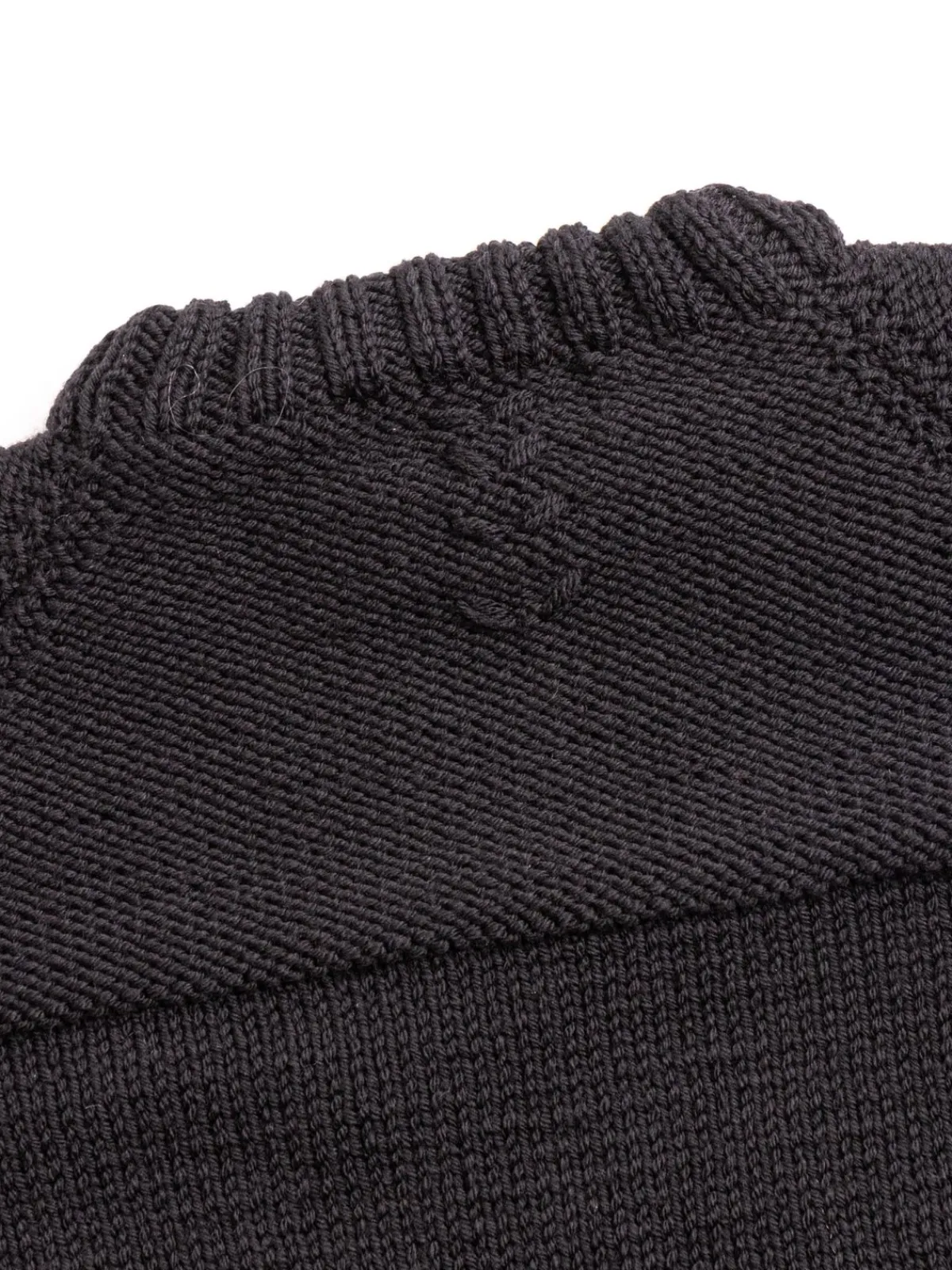 MIX STITCH JUMPER WOOLY BLACK | CASEY CASEY New