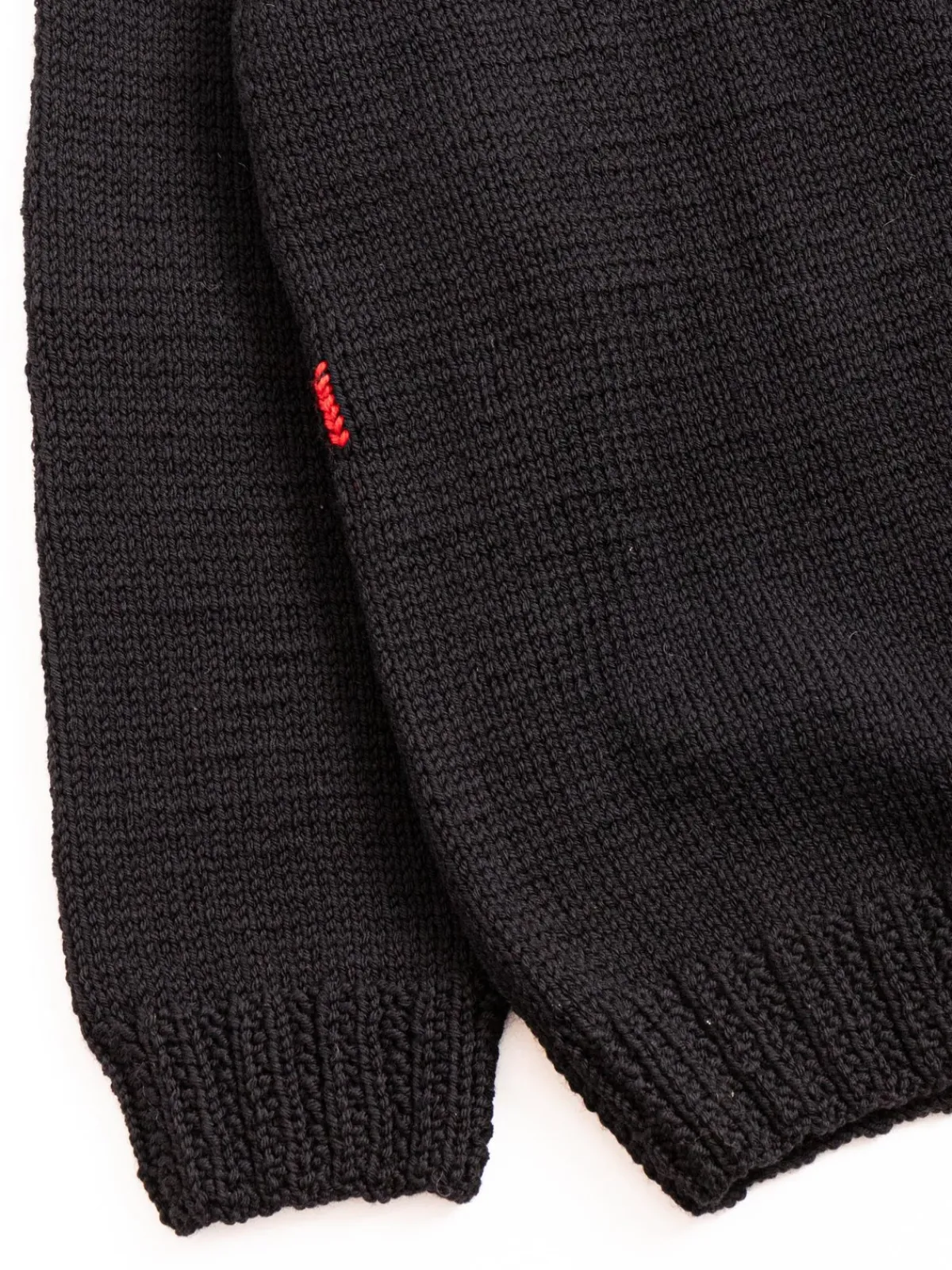 MIX STITCH JUMPER WOOLY BLACK | CASEY CASEY New