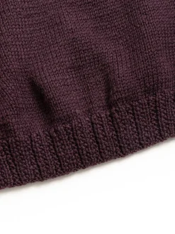 MIX STITCH JUMPER WOOLY BLACKBERRY | CASEY CASEY Fashion