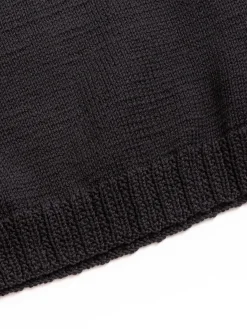 MIX STITCH JUMPER WOOLY BLACK | CASEY CASEY New