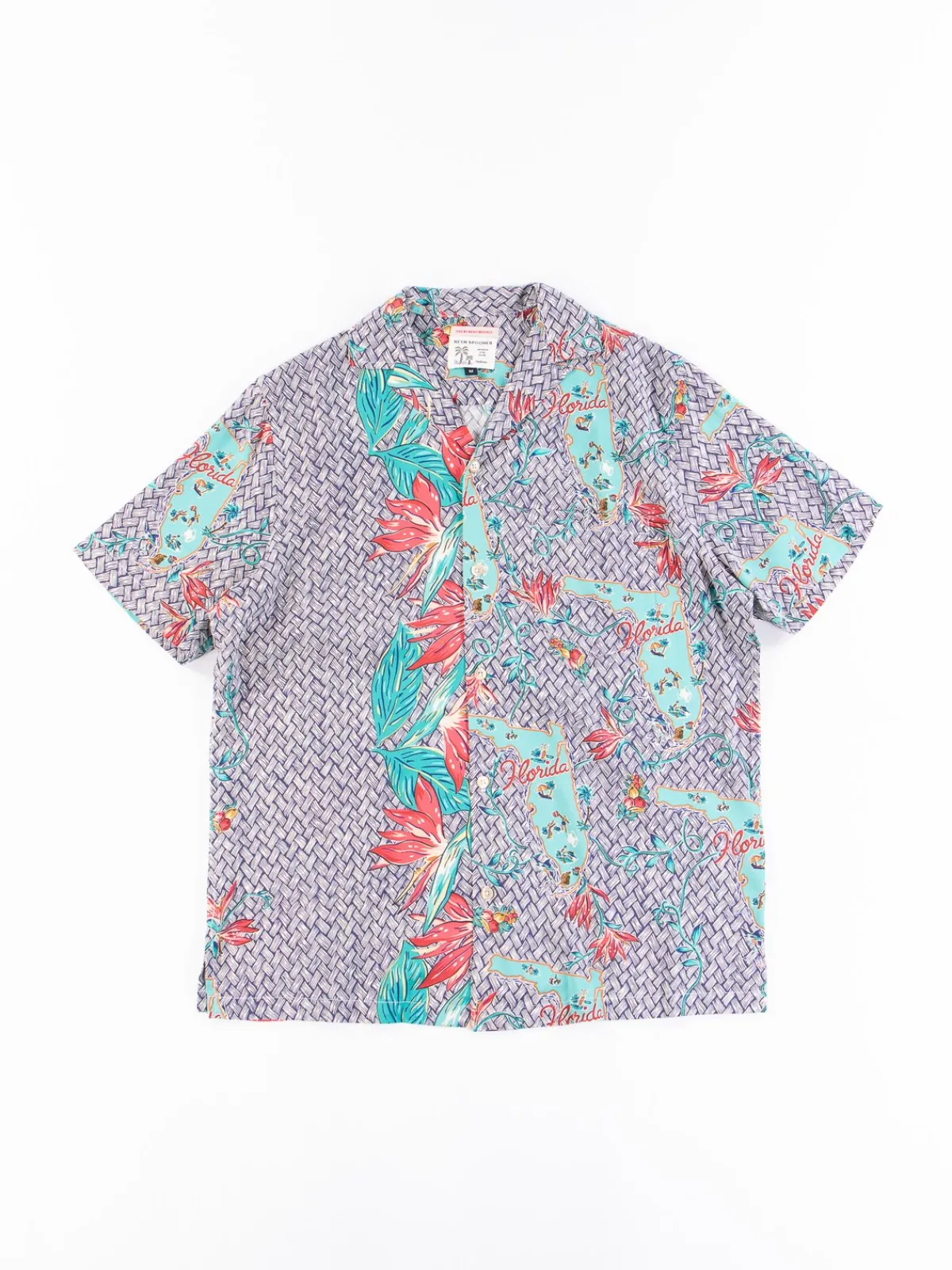 Navy Florida Rayon Camp Shirt | Reyn Spooner For The Bureau Online