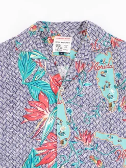 Navy Florida Rayon Camp Shirt | Reyn Spooner For The Bureau Online