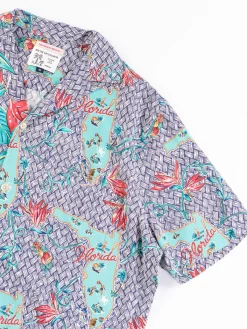Navy Florida Rayon Camp Shirt | Reyn Spooner For The Bureau Online