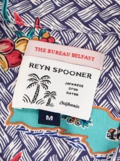 Navy Florida Rayon Camp Shirt | Reyn Spooner For The Bureau Online
