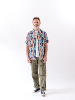 Navy Hula Auana Rayon Camp Shirt | Reyn Spooner For The Bureau Hot