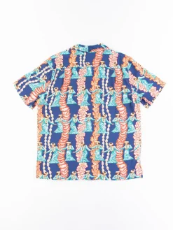 Navy Hula Auana Rayon Camp Shirt | Reyn Spooner For The Bureau Hot
