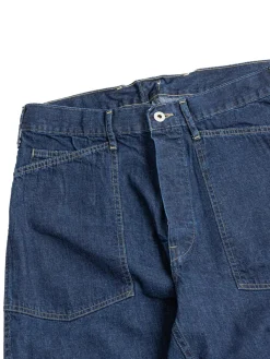 (1301&ndash;8DI) ARMY PANTS INDIGO DENIM YELLOW STITCH | Post O&rsquo;alls Hot