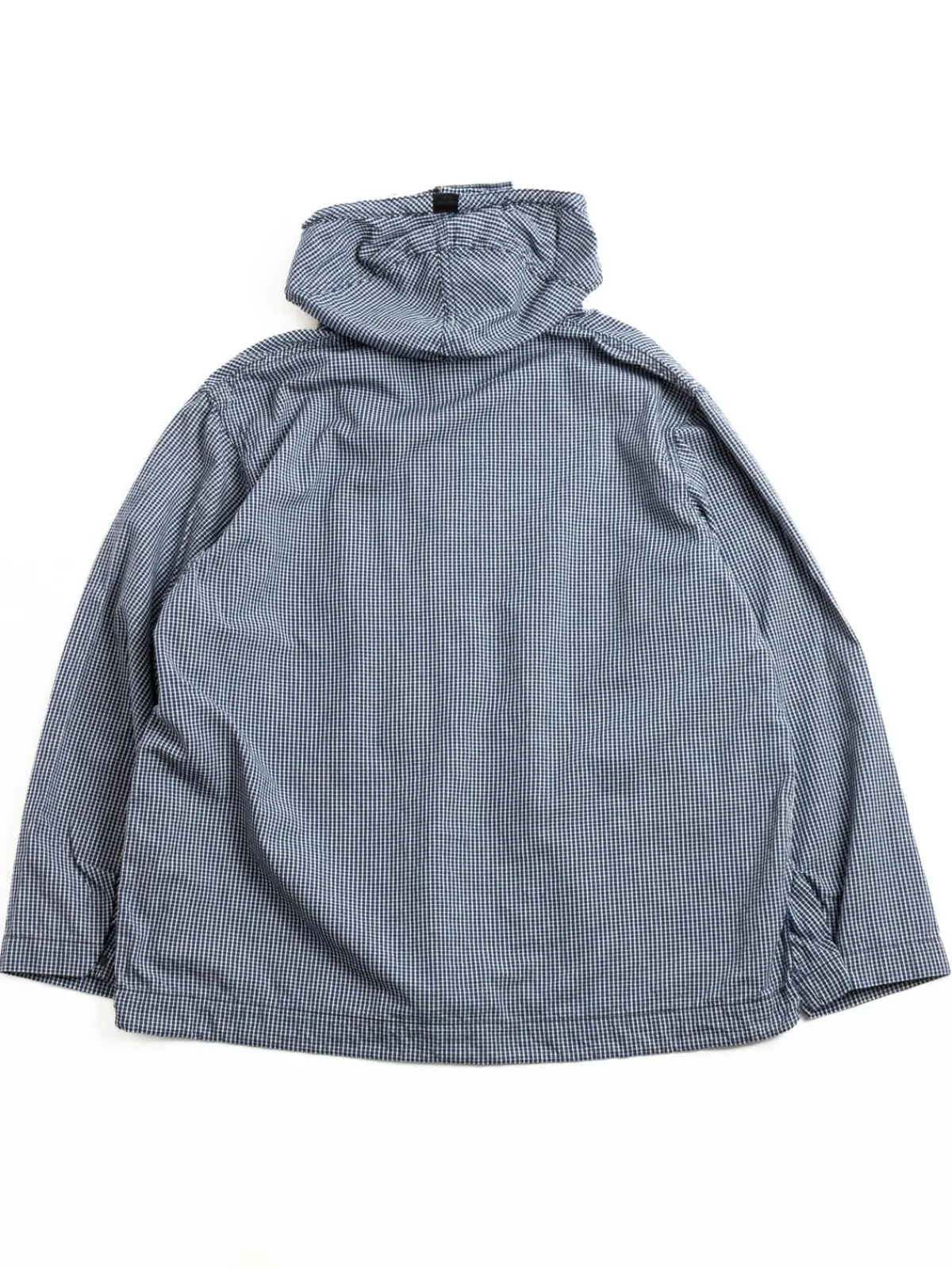 (1105–ICI) NAVY PARKA INDIGO CHECK | Post O’alls Store
