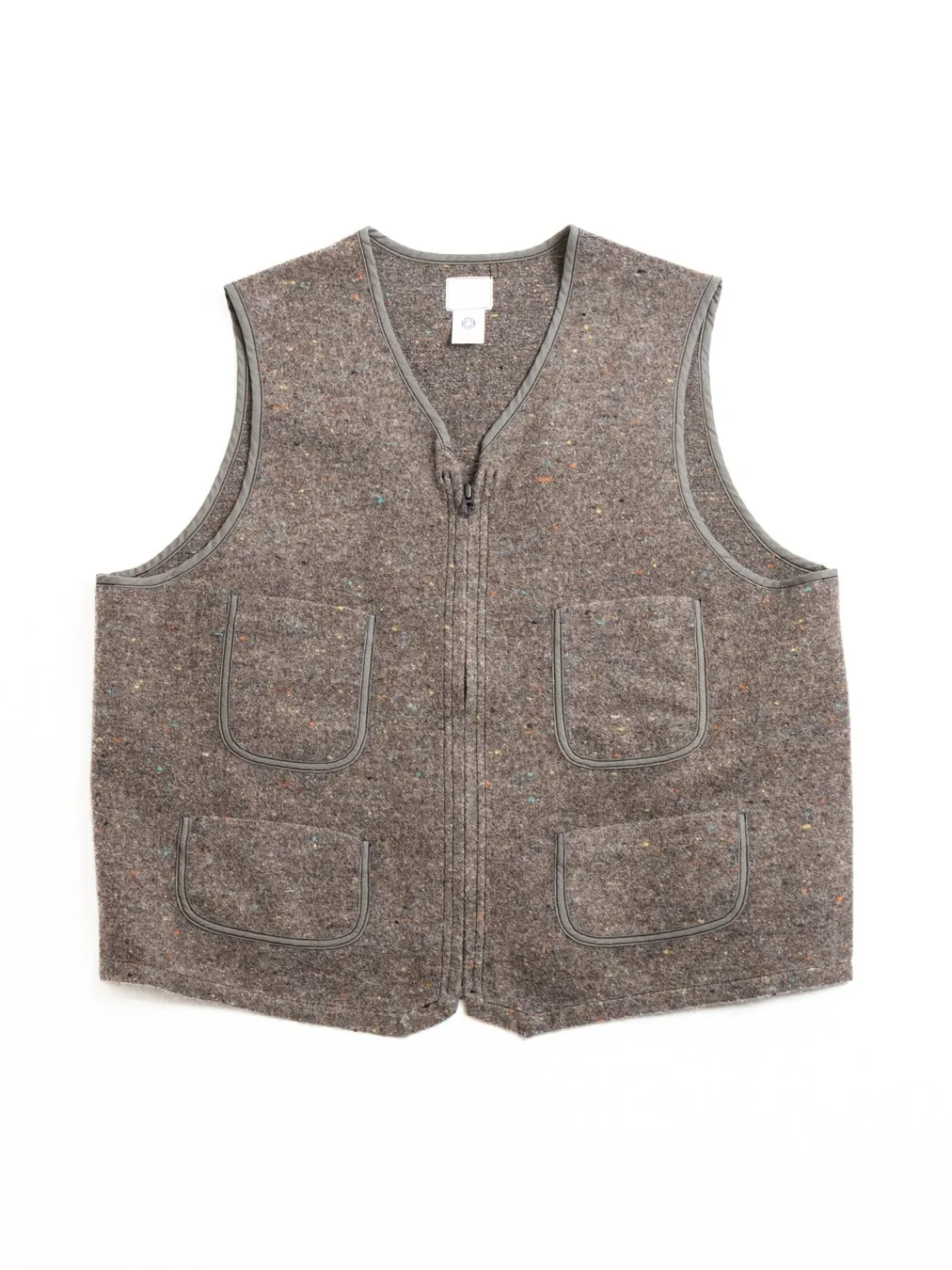 (1502–TWB) FLEECE VEST TRASHED WOOL BASE | Post O’alls New