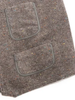 (1502–TWB) FLEECE VEST TRASHED WOOL BASE | Post O’alls New