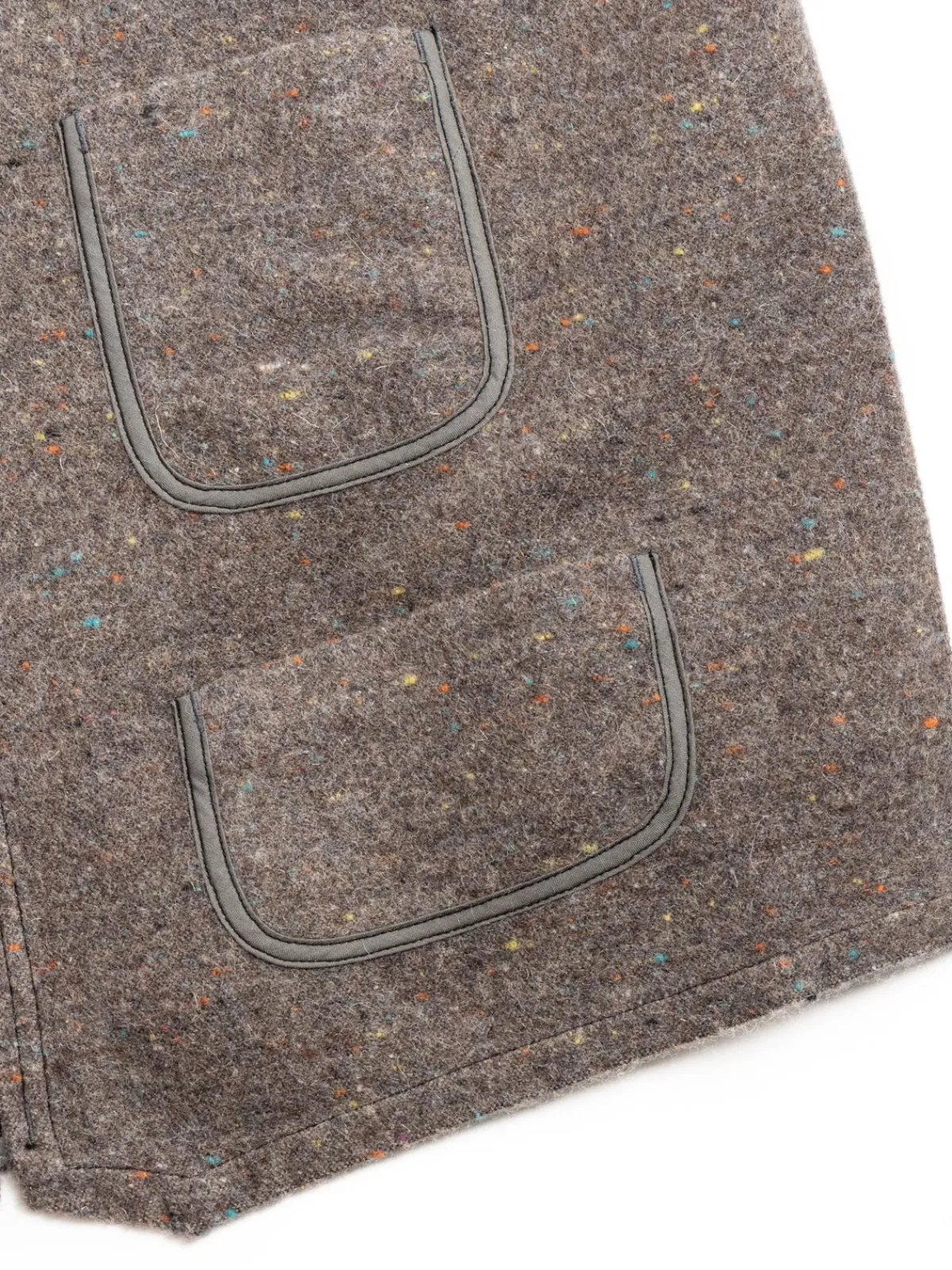 (1502–TWB) FLEECE VEST TRASHED WOOL BASE | Post O’alls New