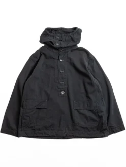(1105–VTC) NAVY PARKA VINTAGE TWILL CHARCOAL | Post O’alls Fashion