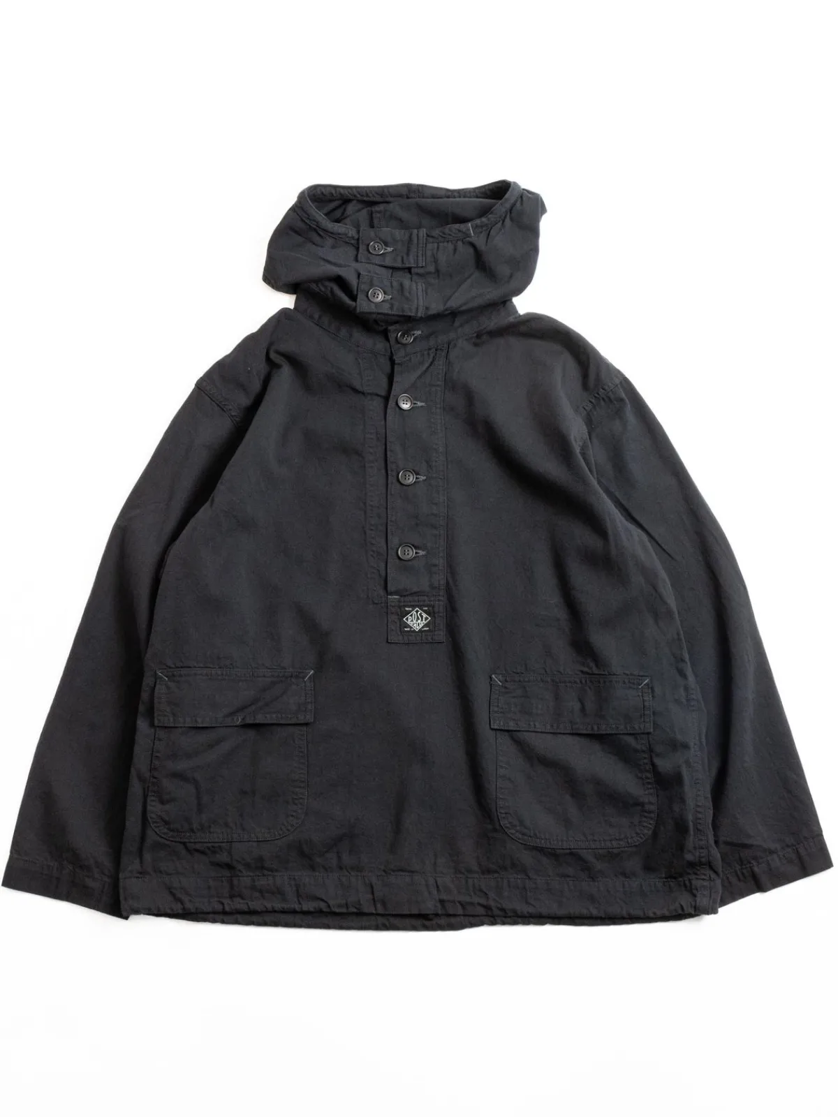 (1105–VTC) NAVY PARKA VINTAGE TWILL CHARCOAL | Post O’alls Fashion