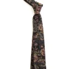 NECK TIE BLACK GOLD CP FLORAL JACQUARD | Engineered Garments Clearance