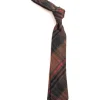NECK TIE ORANGE RED COTTON PLAID FLANNEL | Engineered Garments Store