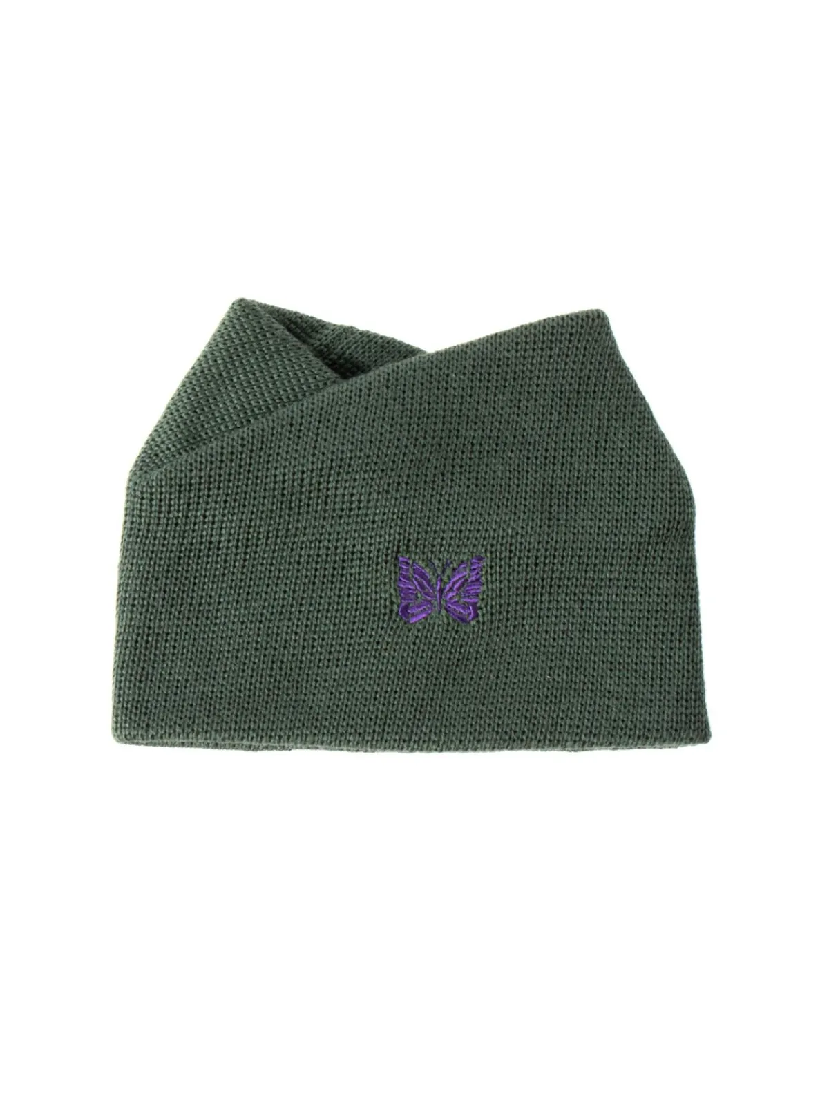 NECK WARMER MERINO WOOL OLIVE | Needles Fashion