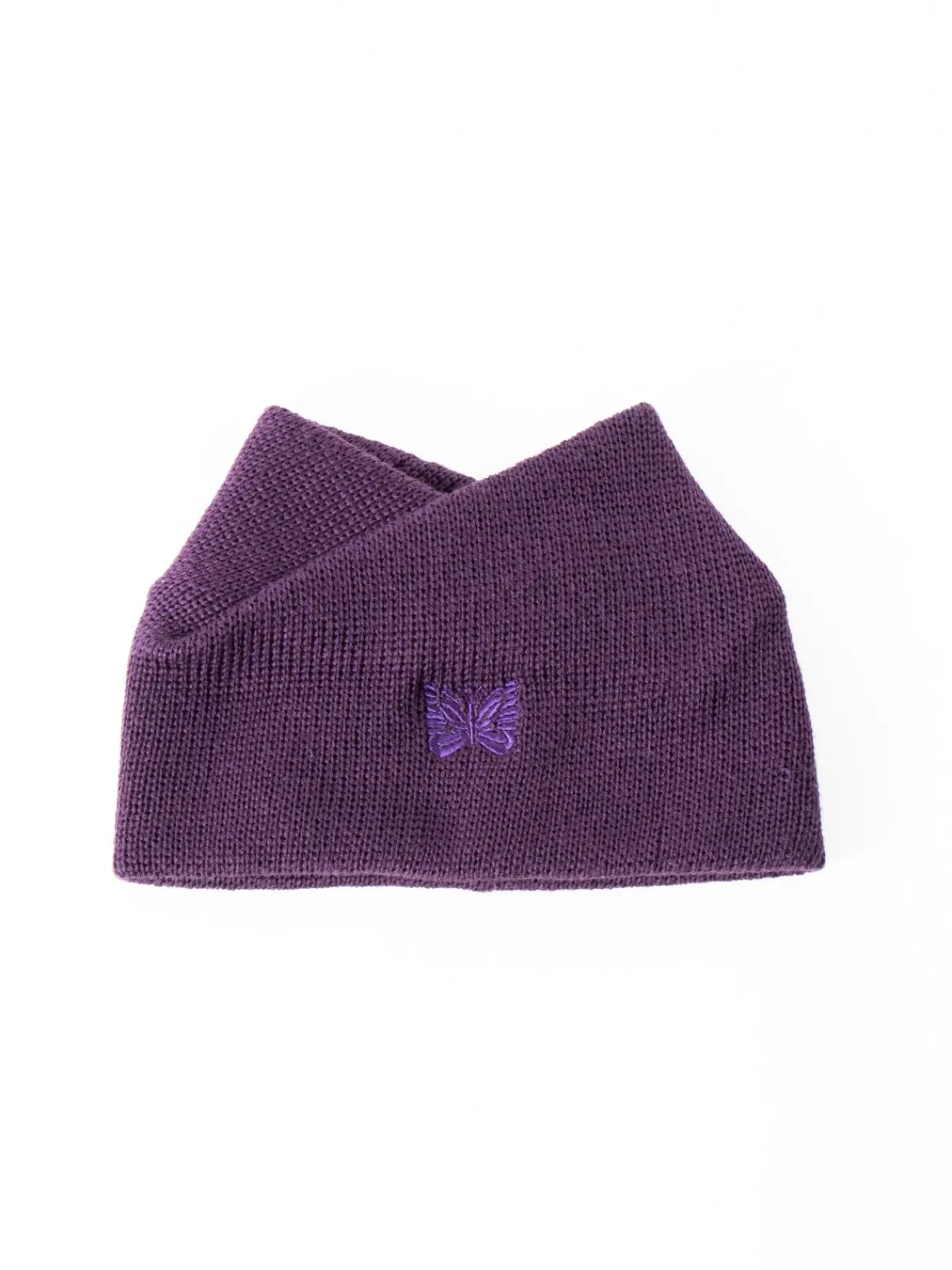 NECK WARMER MERINO WOOL PLUM | Needles Clearance