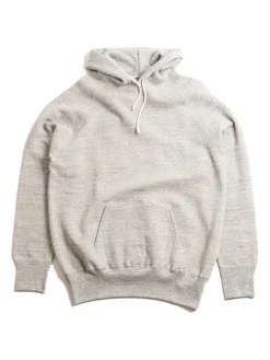 4 NEEDLE RAGLAN HOODIE LIGHT HEATHER | DENIME Shop