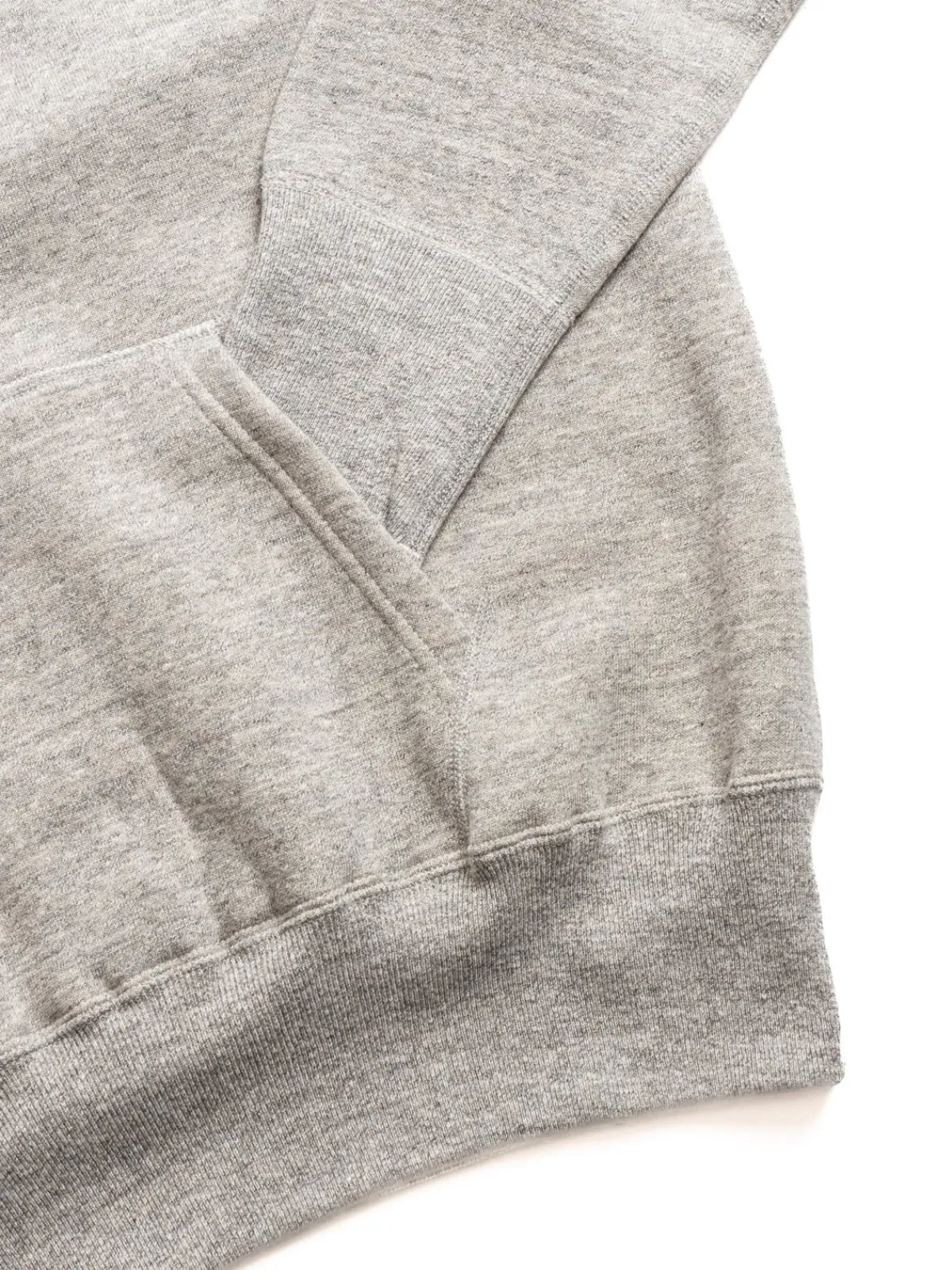 4 NEEDLE RAGLAN HOODIE LIGHT HEATHER | DENIME Shop