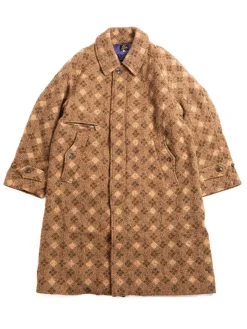 BALCOLLAR COAT W/N ARGYLE JQ BROWN | Needles Clearance