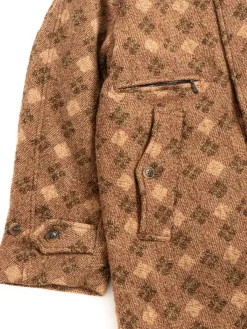 BALCOLLAR COAT W/N ARGYLE JQ BROWN | Needles Clearance