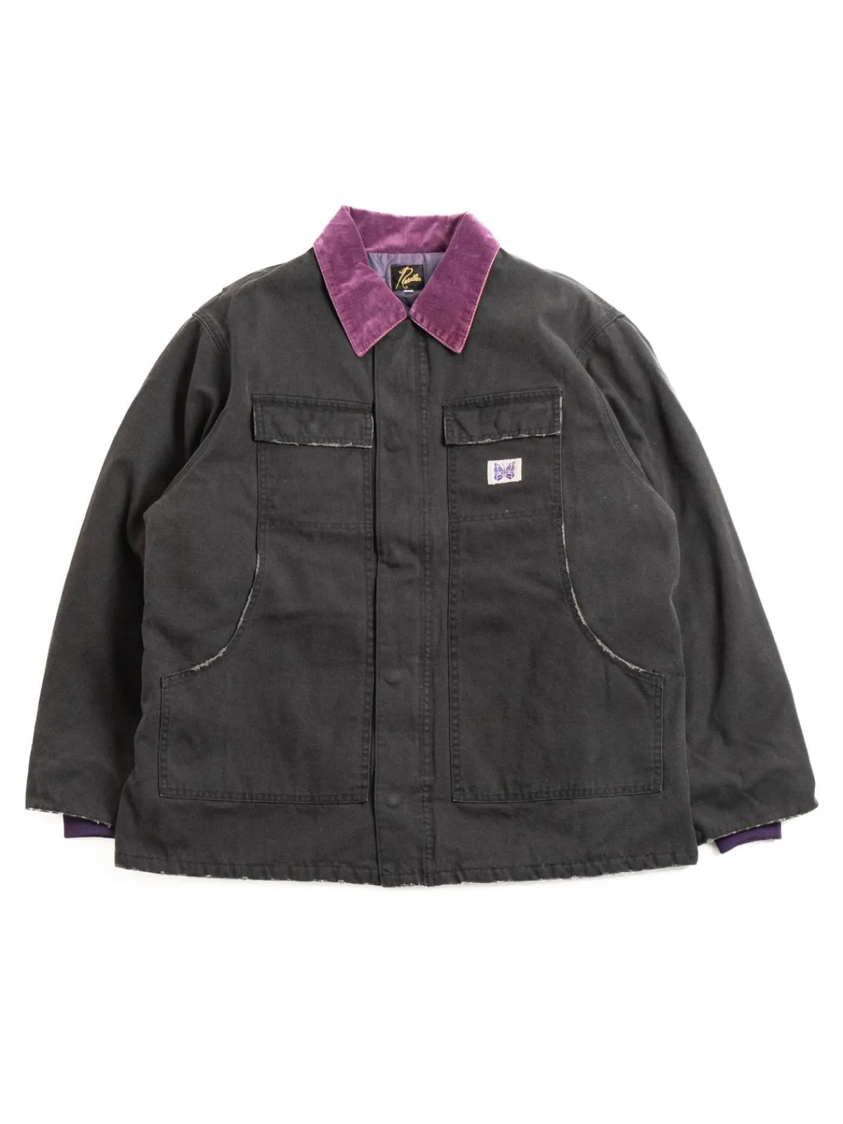 LUMBERJACK COAT 11OZ COTTON BLACK | Needles Clearance