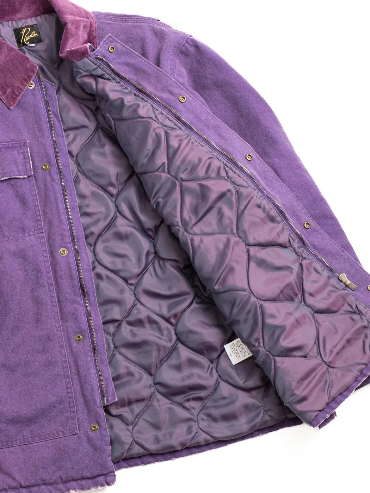 LUMBERJACK COAT 11OZ COTTON PURPLE | Needles Hot