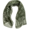 SCARF SILK CREPE PAPILLON OLIVE | Needles Fashion