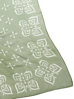 SCARF SILK CREPE PAPILLON OLIVE | Needles Fashion