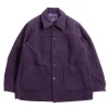 S.N. COVERALL WOOL MOLESKIN EGGPLANT | Needles Discount