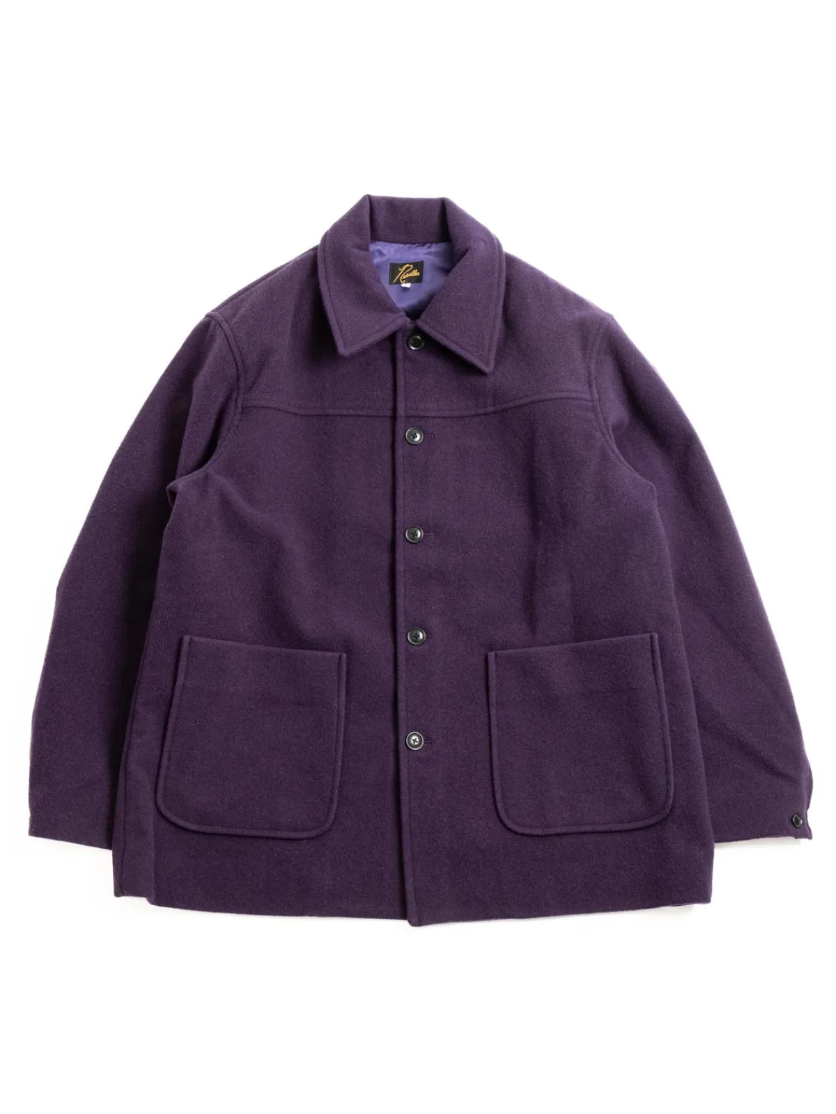 S.N. COVERALL WOOL MOLESKIN EGGPLANT | Needles Discount