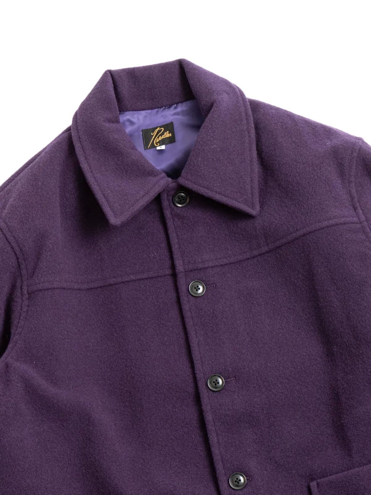 S.N. COVERALL WOOL MOLESKIN EGGPLANT | Needles Discount