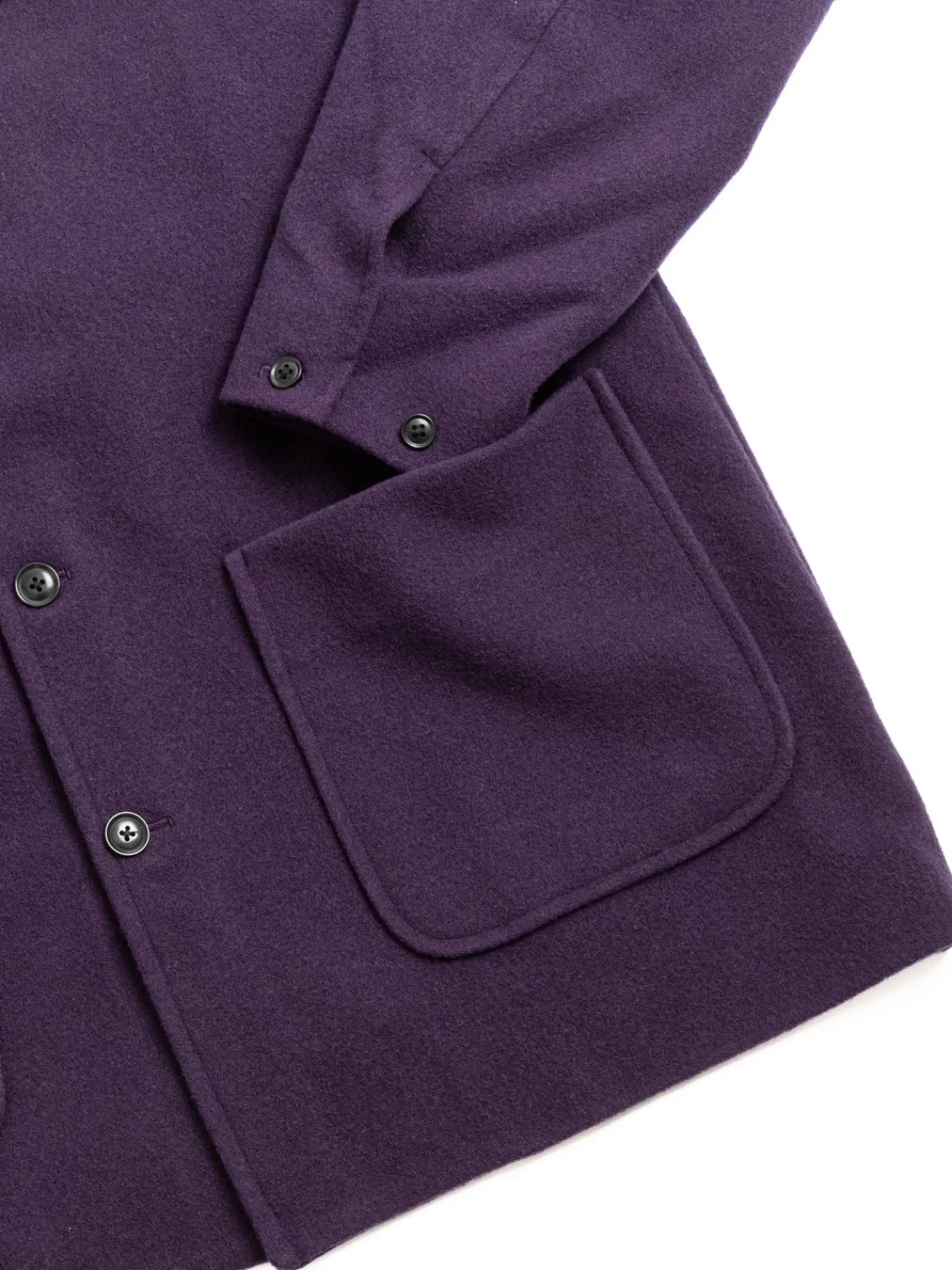 S.N. COVERALL WOOL MOLESKIN EGGPLANT | Needles Discount