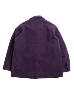 S.N. COVERALL WOOL MOLESKIN EGGPLANT | Needles Discount